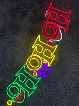 Brighten Your Holiday Season in Style: Hohoho Led Neon Sign Christmas Deco Santa Claus, Perfect for Home, Office, and Storefront Window Displays.