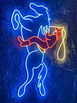 Transform your space into a Western Wonderland with Howdy Cowboy Riding Horse Led Neon Sign Man Cowboy Riding Horse - Perfect for Bars, Home Decor, and Themed Parties!