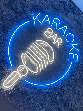 Elevate Your Entertainment Space - Perfect for Parties, Home Bars, and Podcast Studios with the Karaoke Bar Led Neon Sign Podcast Neon Led Light.