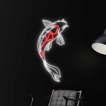 Elevate Your Space with the Koi Fish LED Sign: Perfect for Home, Restaurants, and Animal Enthusiast Events, Adding a Neon Glow to Every Occasion.