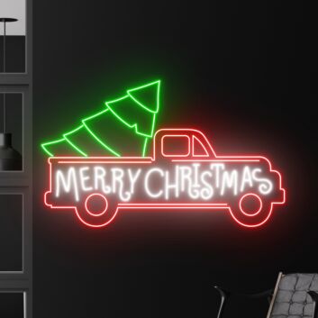 Merry Christmas Led Neon Sign Christmas Tree Neon Light Christmas Decor