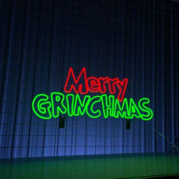 Merry Grinchmas Led Neon Sign Custom Text Grinchmas Led Neon Sign