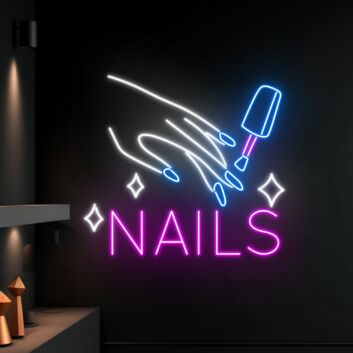 Nails Logo Led Neon Sign Welcome Decor Led Neon Sign Bar Club Led Light