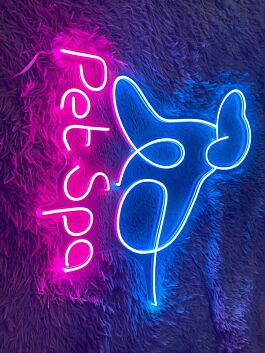 Pet Spa Open Grooming Pet Spa Welcome Decor Led Neon Sign