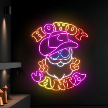 Santa Claus Christmas Led Sign Merry Christmas Neon Light Christmas Decor