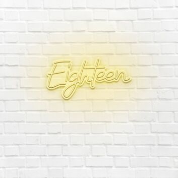Eighteen LED Neon Sign