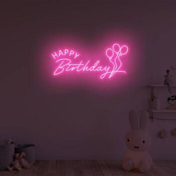 Happy Birthday Neon Sign