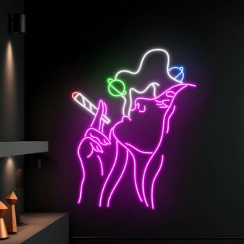 Sexy Girl Smoking Led Neon Sign Smoking Machine Led Sign Smoking Shop Neon Light