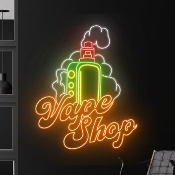 Smoking Shop Led Neon Sign Wall Led Art Leaf Led Light Smoking Sign