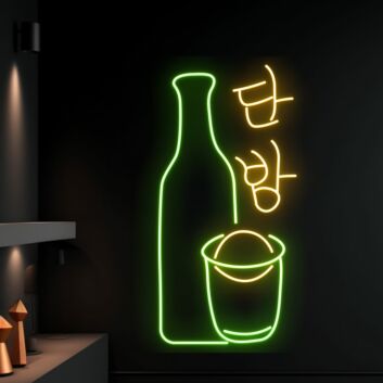 Soju Restaurant Led Neon Sign Light Bar Club Wall Decor