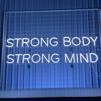 Strong Body Strong Mind Led Neon Sign Custom Text Quote Neon Led Sign