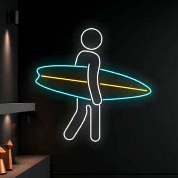 Surfboard Led Neon Sign Summer Beach Surfboard Led Sign