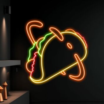 Tacos Led Neon Sign Tacos Led Sign Tacos Neon Light Custom Tacos Led Light