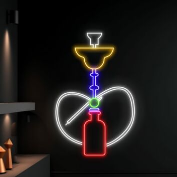 Wall Led Art Leaf Led Light Smoking Sign