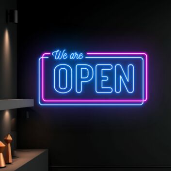We Are Open Led Neon Sign Bar Club Led Light