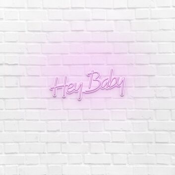 Hey Baby LED Neon Sign