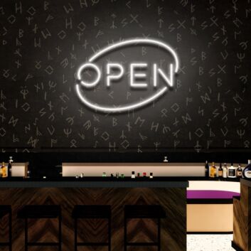 Open Bar Sign For Business Led Neon Sign