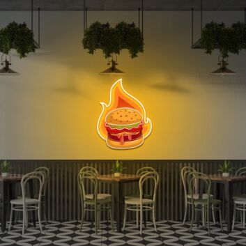 Burger Uv Light Sizzle Up Your Space