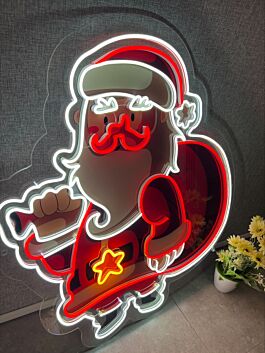 Santa Claus Uv Printed Artwork - Spark Holiday Magic With Festive Delight