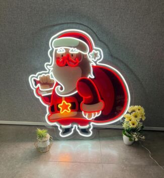 Santa Claus Uv Printed Artwork - Spark Holiday Magic With Festive Delight