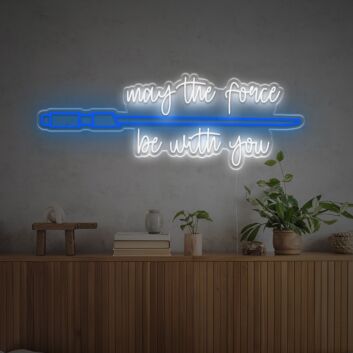 Lightsaber With Quote LED Neon Sign