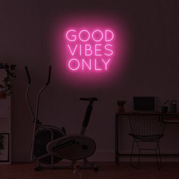 Good Vibrations Only LED Neon Sign