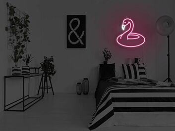 Flamingo Pool Floaty Neon Sign