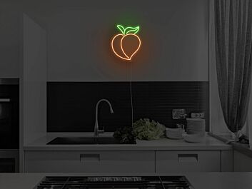 Peach Sign Neon Sign