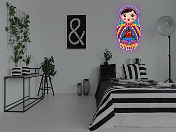 Russian Nested Doll Neon Sign