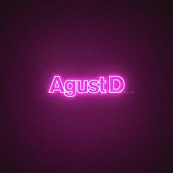 Agust D Neon Sign