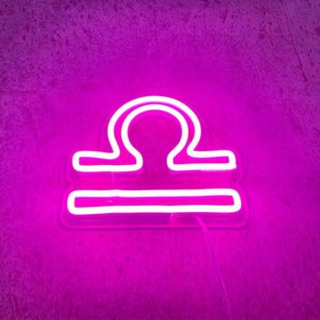 Libra Zodiac Neon Sign