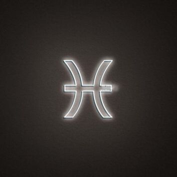 Pisces Zodiac Neon Sign