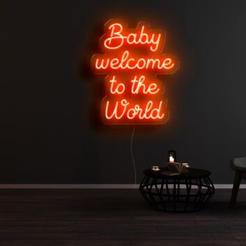 Baby Welcome To The World Neon Sign
