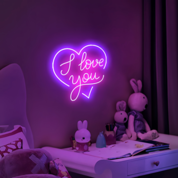 I Adore You Forever Heart Neon Sign