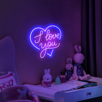 I Adore You Forever Heart Neon Sign