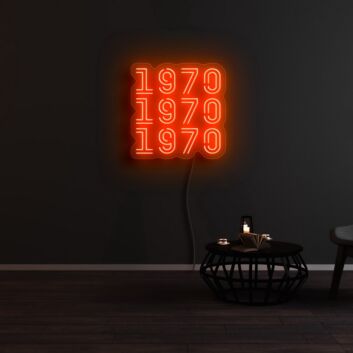 1970 1970 1970 Neon Sign