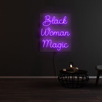Black Woman Magic Neon Sign