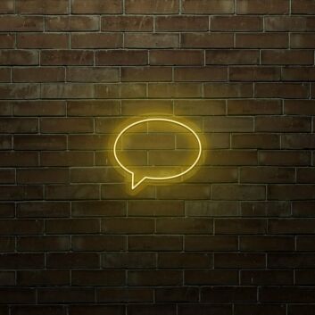 Speech Bubble LED Neon Sign