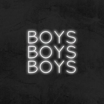 Boys Boys Boys Neon Sign