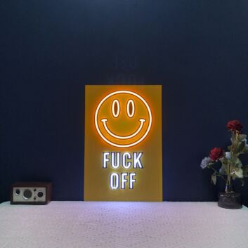 Fck Off Smiley Emoji Neon Sign