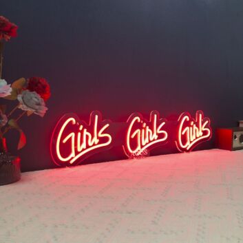 Girls Girls Girls Neon Sign