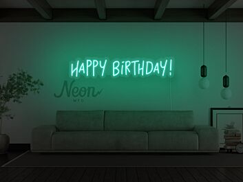Happy Birthday V2 Neon Sign