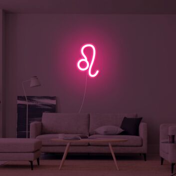 Leo Zodiac Neon Sign