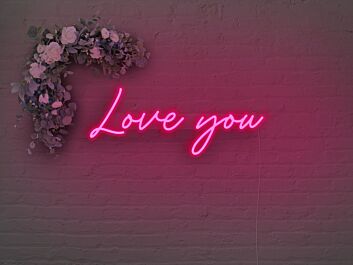 Love You Neon Sign