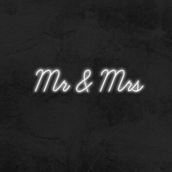 Mr and Mrs V1 Neon Sign