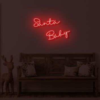 Santa Baby LED Neon Sign