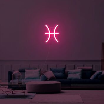 Pisces Zodiac Neon Sign