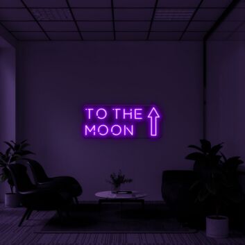 To The Moon V2 Neon Sign