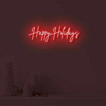 Happy Holidays LED illuminated sign