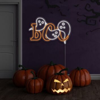 Boo Ghost Neon Sign